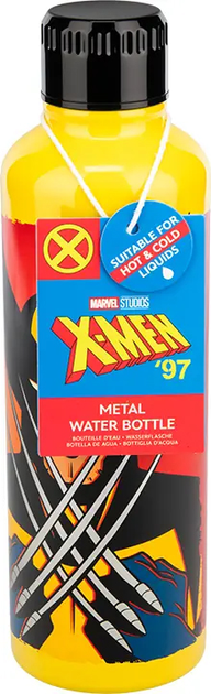 Пляшка для води Paladone Marvel Росомаха Жовта 500 мл (5056577758634) - зображення 3