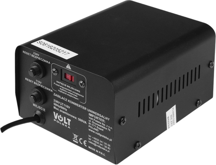 Інвертор напруги Volt Polska VP 500 230VAC/110VAC 500VA (5K230110050) - зображення 2