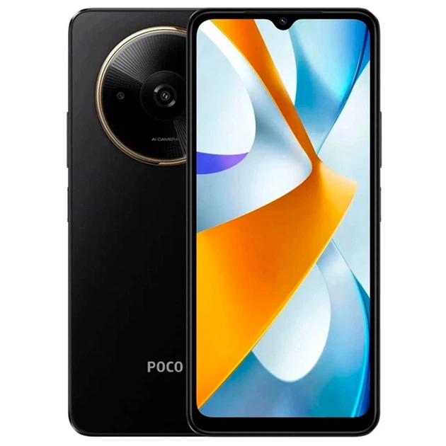 POCO C61 4GB/128GB 黒色 Смартфон Xiaomi Poco C61 4/128GB Black EU – фото, отзывы