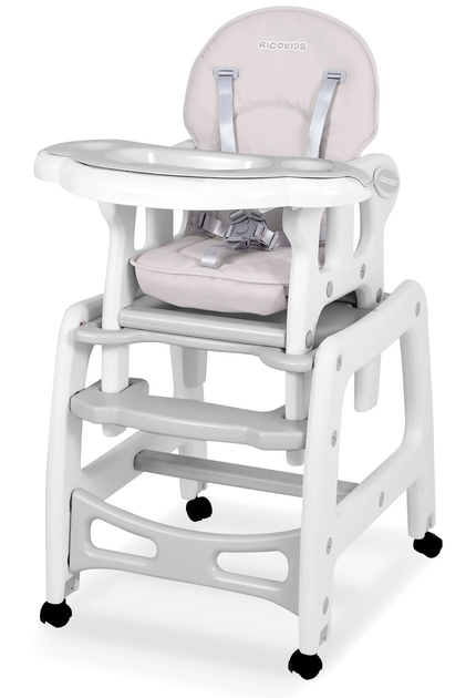 Стільчик для годування Ricokids Sinco 5 в 1 Сірий (5908220470137) - зображення 2