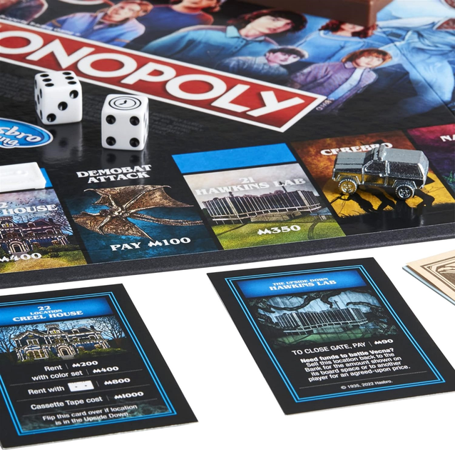 Настільна гра Hasbro Monopoly Stranger Things (версія італійська) (5010993952656) (955555906600588) - Уцінка - зображення 4