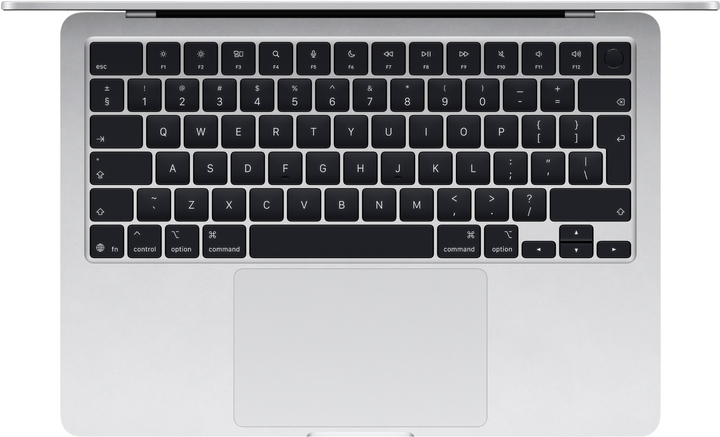 Ноутбук Apple MacBook Air 13.6" M4 24/512GB 2025 (MC654RU/A) (QWERTY+кирилиця) Silver (SG7KMRWX6QN) - Уцінка - зображення 2