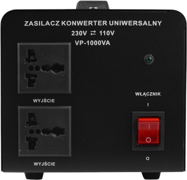 Konwerter napiecia Volt Polska VP 1000 230VAC/110VAC 1000VA (5K230110100) - obraz 3