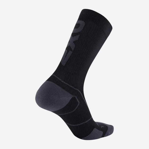 Носки мужские высокие 2XU Vectr Cushion Crew Socks UA5053e_BLK/TTM L Черные (9336340666240) - изображение 2