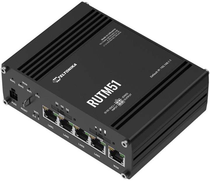 Router Teltonika WiFi 5G Dual SIM (RUTM51100000) - obraz 1