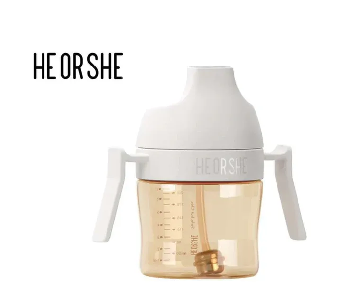 Поїльник непроливайка HEORSHE White 6M+ 210 мл - зображення 1