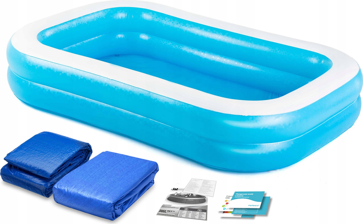 Басейн надувний Bestway 54006 262 x 175 x 51 см з підстилкою і тентом (5903890606565) - зображення 2
