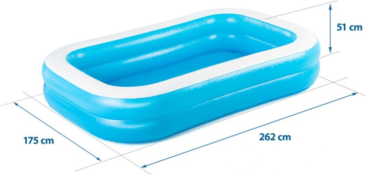 Басейн надувний Bestway 54006 262 x 175 x 51 см з підстилкою і тентом (5903890606565) - зображення 4