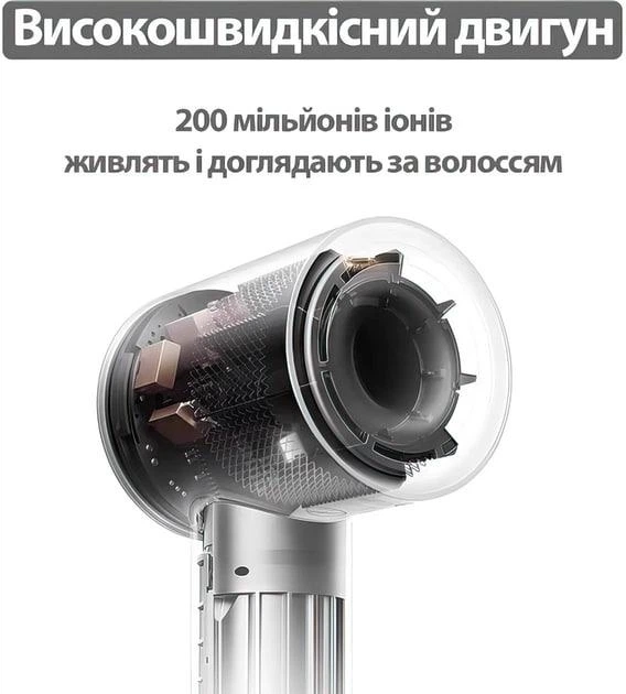 【新品】Leafless hair dryer Фен для волос Leafless hair dryer 5в1 1600 Вт 1,5m с 5 насадками и