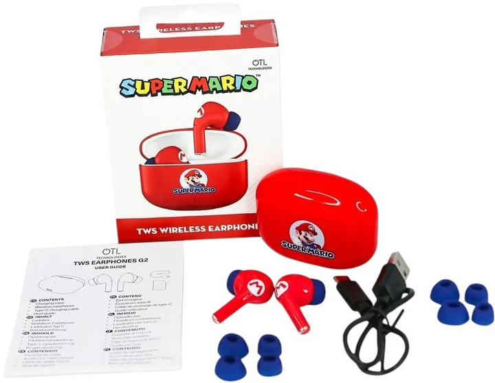 Навушники OTL Technologies TWS Super Mario Core Red (5055371627238) - зображення 3