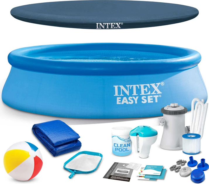 Садовий наливний басейн Intex 28106 244 x 61 см 16 в 1 (5903890621865) - зображення 1
