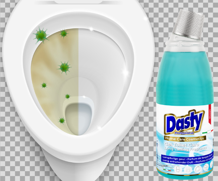 Гель для чищення та боротьби з каменем, дезінфекція унітазу Dasty Professional Parfume Ocean WC-Reiniger gel Entkalker 750мл - изображение 7
