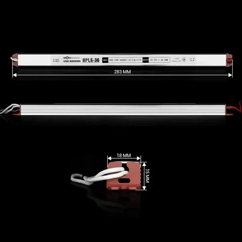 Блок питания Biom Professional 12V 36W BPLS-36-12 3А stick - изображение 2