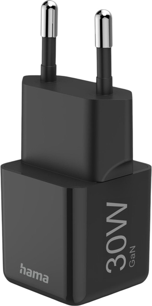 Ładowarka Hama SuperMini GaN PD/QC USB-C 30W Black (4047443522498) - obraz 3