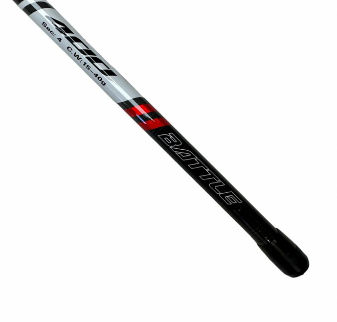 Вудка карбонова телескопічна Gladiator Shark без кілець 6м 15-40г (GL7047) - Фото 3 Вудка карбонова телескопічна Gladiator Shark без кілець 6м 15-40г (GL7047) - зображення 3