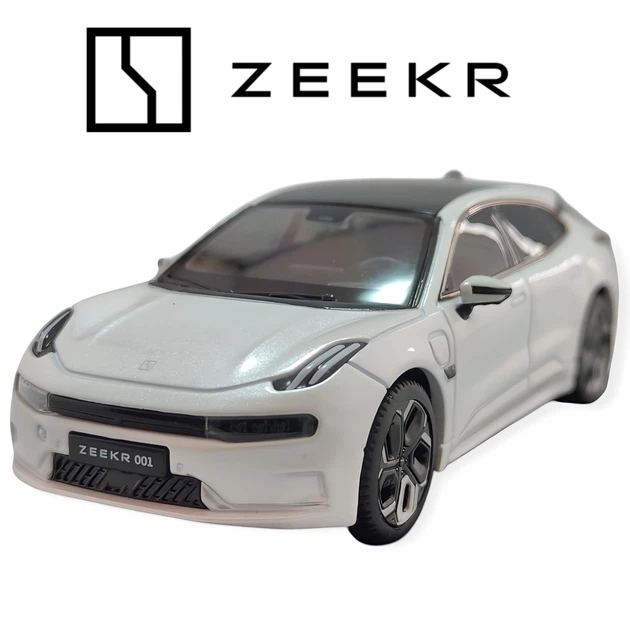Модель автомобиля ZEEKR 001 серая 1:43 (оригинальный сплав