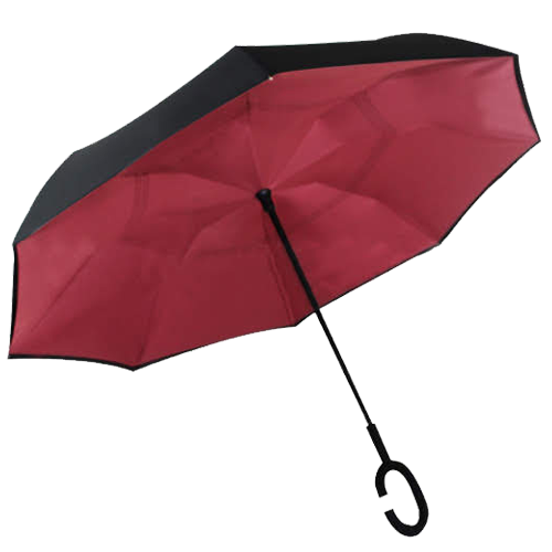 Зонт обратного сложения UP-brella Бордо - Фото 1 Зонт обратного сложения UP-brella Бордо - изображение 1