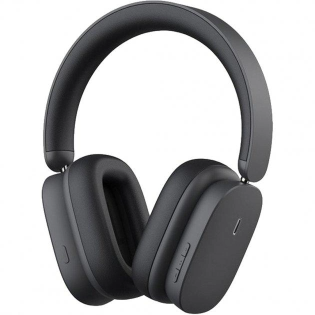Навушники стерео Baseus Bowie H1 Noise-Cancellation Wireless Headphones Grey (NGTW230213) - Фото 1 Навушники стерео Baseus Bowie H1 Noise-Cancellation Wireless Headphones Grey (NGTW230213) - зображення 1