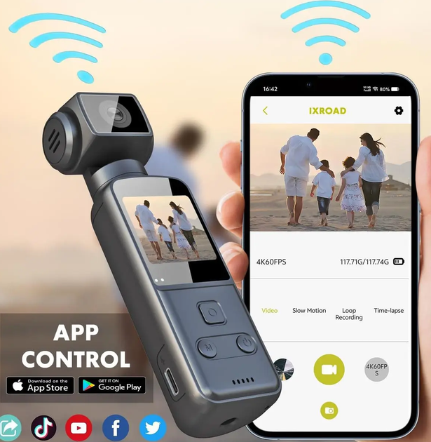 Камера міні 4K Action Camera WiFI KA1, Екшн камера - изображение 2