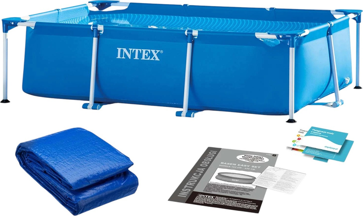 Basen stelażowy Intex 28270 220 x 150 x 60 cm 2 w 1 Blue (5902854511105) - obraz 1