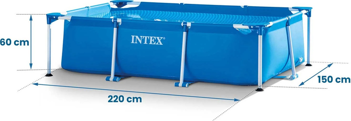 Каркасний басейн Intex 28270 220 x 150 x 60 см Blue (0078257282708) - зображення 3