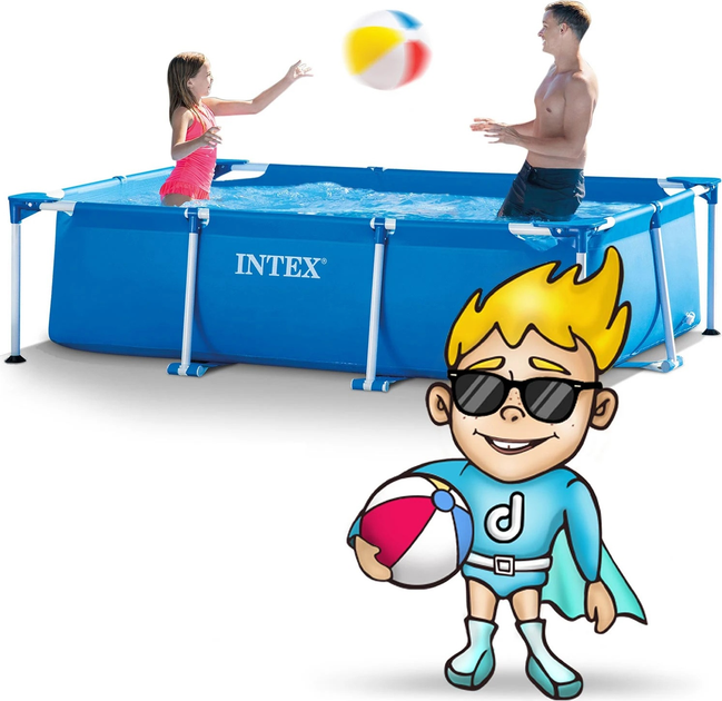 Каркасний басейн Intex 28270 220 x 150 x 60 см Blue (0078257282708) - зображення 4