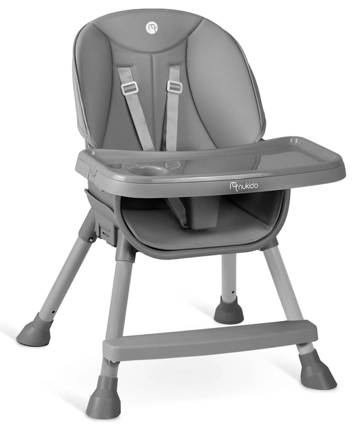 Стільчик для годування Ricokids Nukido Tilo Сірий (5903890622800) - зображення 4
