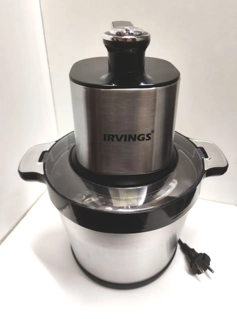 Мясорубка-измельчитель Irvings IMCE02SS 10 л, 2000 Вт, нержавеющая сталь, 3 скорости, импульсный режим - изображение 4