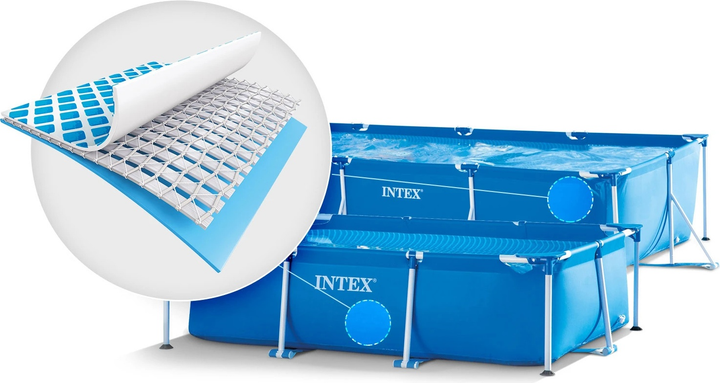 Каркасний басейн Intex 28271 260 x 160 x 65 см 2 в 1 Blue (5902854511143) - зображення 3