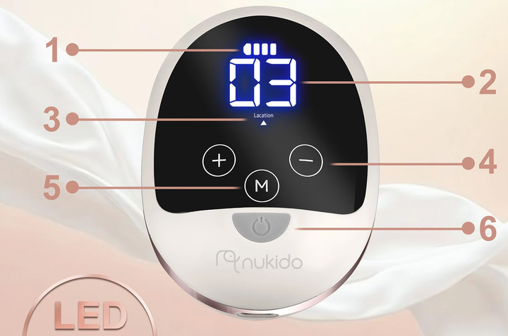 Laktator Nukido NK-960 elektryczny trójfazowy Różowy (796002) (5903890622862) - obraz 7