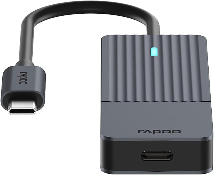 Hub USB Rapoo 2 x USB-C + 2 x USB-A 3.0 Black (6940056114181) - obraz 3