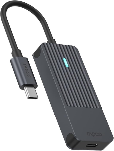 Hub USB Rapoo 4 x USB-C 3.0 Black (6940056114174) - obraz 2