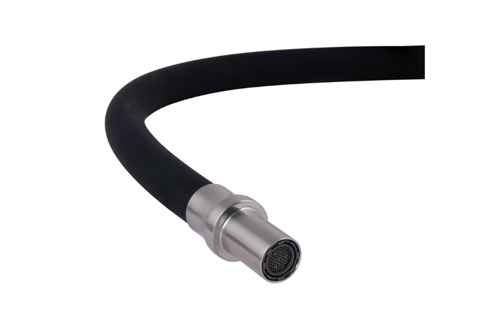 Змішувач для кухні Lidz Aria 020F3 Black/Nickel (під осмос та хол/гор. воду) - зображення 3