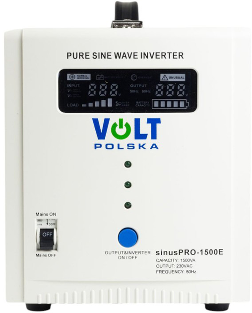 ДБЖ Volt Polska SINUS PRO 1500 E 12/230V 1000/1500 (3SP091512E) - зображення 2