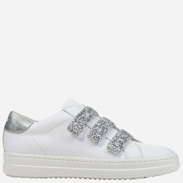 Sneakersy damskie do kostki Geox D15FEC085EW-C0007 38 24.7 cm Biały/Srebrny (8050036011978) - obraz 1