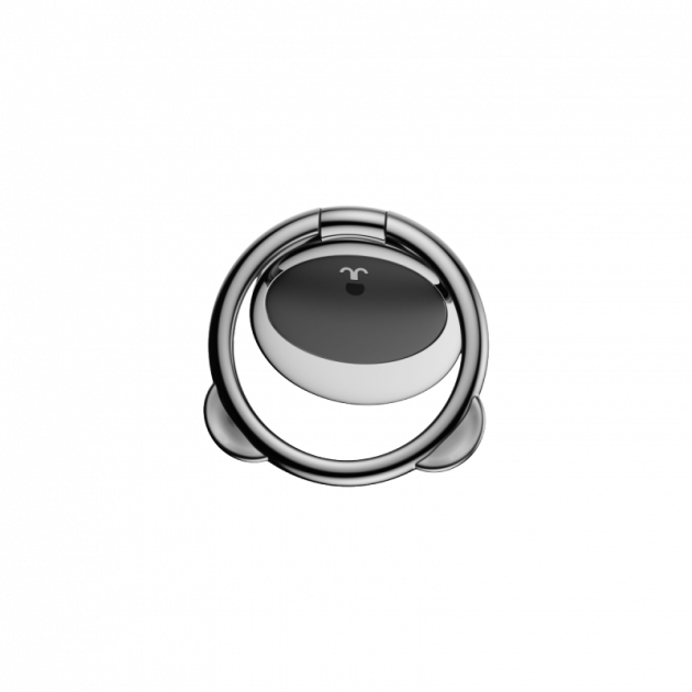 Кольцо держатель для телефона Baseus Bear Finger Metal Ring Черный (SUBR-01) - изображение 3