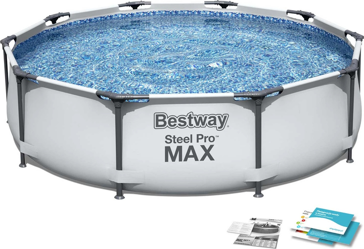 Каркасний басейн Bestway Steel Pro 305 x 76 см 4 в 1 56406 (6942138916683) - зображення 2
