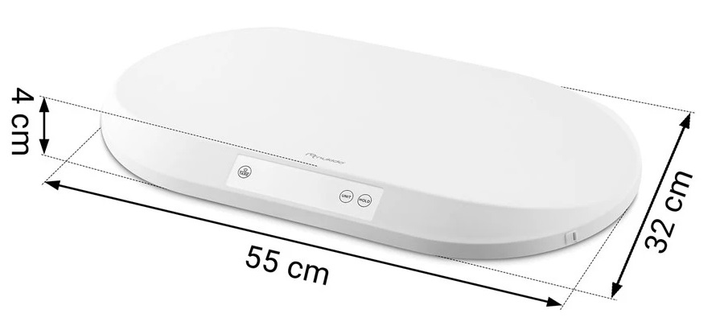 Ваги для немовлят Ricokids Nukido NK-950 Білі (5903890623401) - зображення 3
