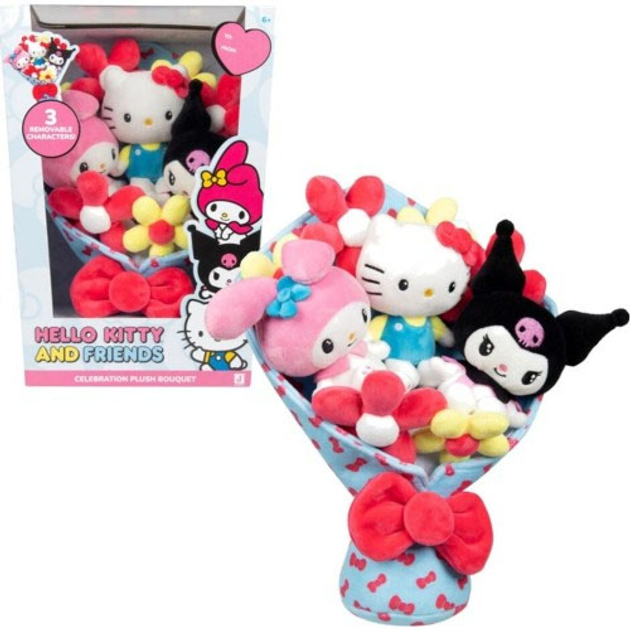 Maskotka Giochi Preziosi Hello Kitty Celebration Bukiet pluszowa 30 cm HKT22000 (8056379185352) - obraz 2