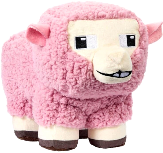 Maskotka Mattel Minecraft Movie Pink Sheep pluszowa 20 cm JFP56 (194735303267) - obraz 2