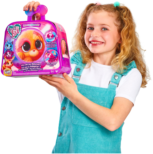 Zestaw Maskotek Little Live Pets Scruff-a-Luvs Neon Tajemniczy pluszak + Obroża z zawieszką + Grzebień + Certyfikat adopcji 1863-30177 (630996303238) - obraz 10