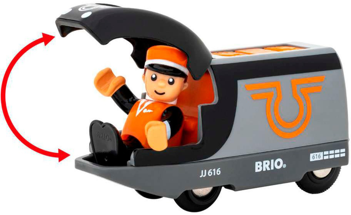 Pociąg pasażerski Brio World Pomarańczowo-Czarny 63604700 (7312350360479) - obraz 4