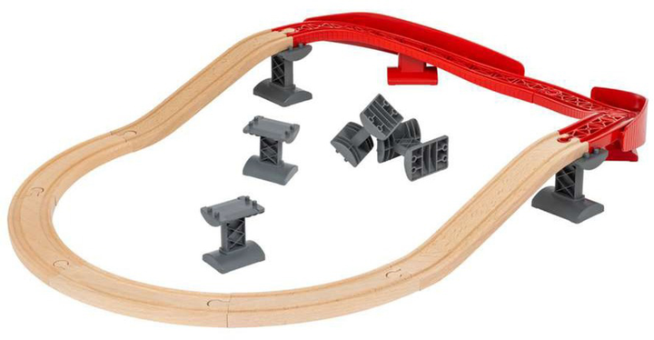Zestaw torów Brio World Górskie Drewniane Czerwone 63399500 (7312350339956) - obraz 5