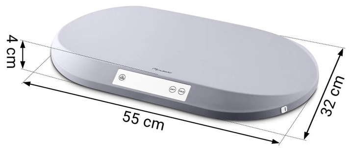 Waga dla niemowląt Ricokids Nukido NK-950 Szara (5903890623418) - obraz 3