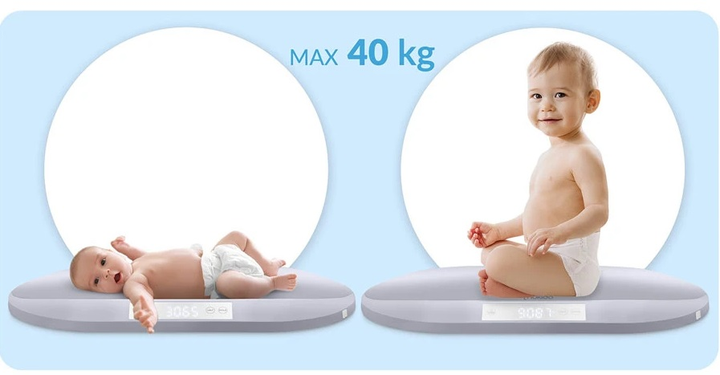 Waga dla niemowląt Ricokids Nukido NK-950 Szara (5903890623418) - obraz 4
