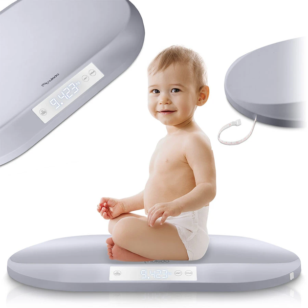 Waga dla niemowląt Ricokids Nukido NK-950 Szara (5903890623418) - obraz 5