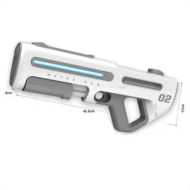 Водяний автомат Water Gun на акумуляторі 7.4V з підсвічуванням та автоматичним насосом - зображення 7
