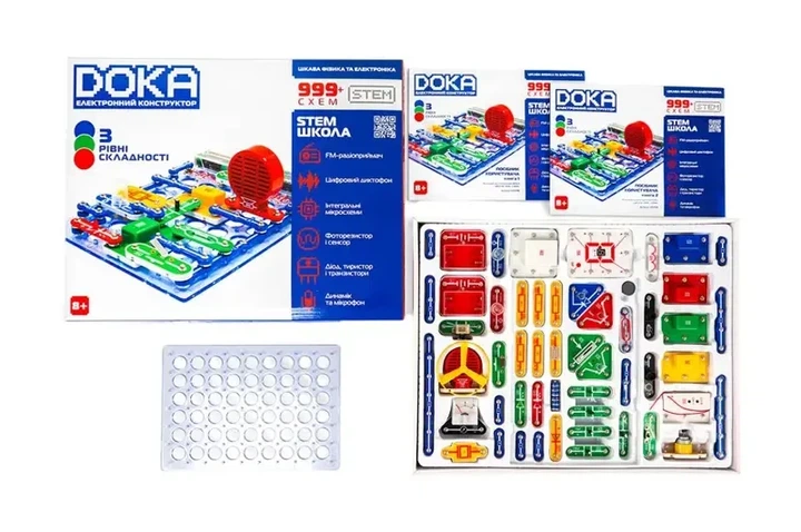 Конструктор електронний Doka Stem Школа 999 + схем - зображення 6