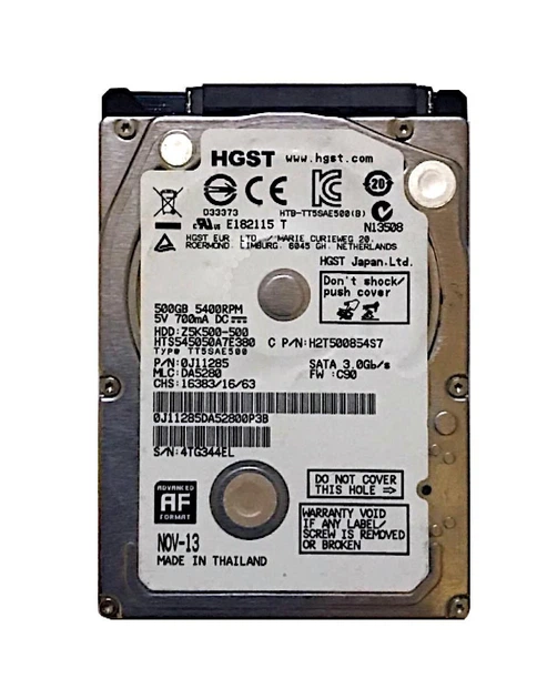 Жесткий диск HGST 2.5 Hitachi Travelstar Z5K500 HTS545050A7E380