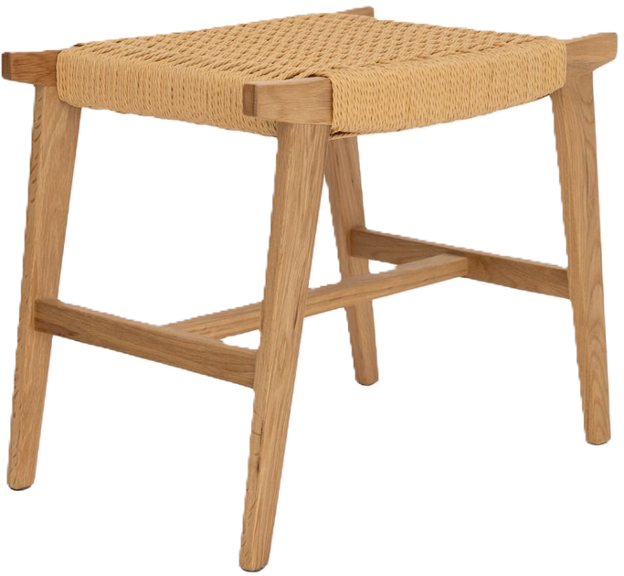 Табурет HOMLA NOVUM Натуральний 52 x 34 x 42 см (5906496739545) - зображення 2